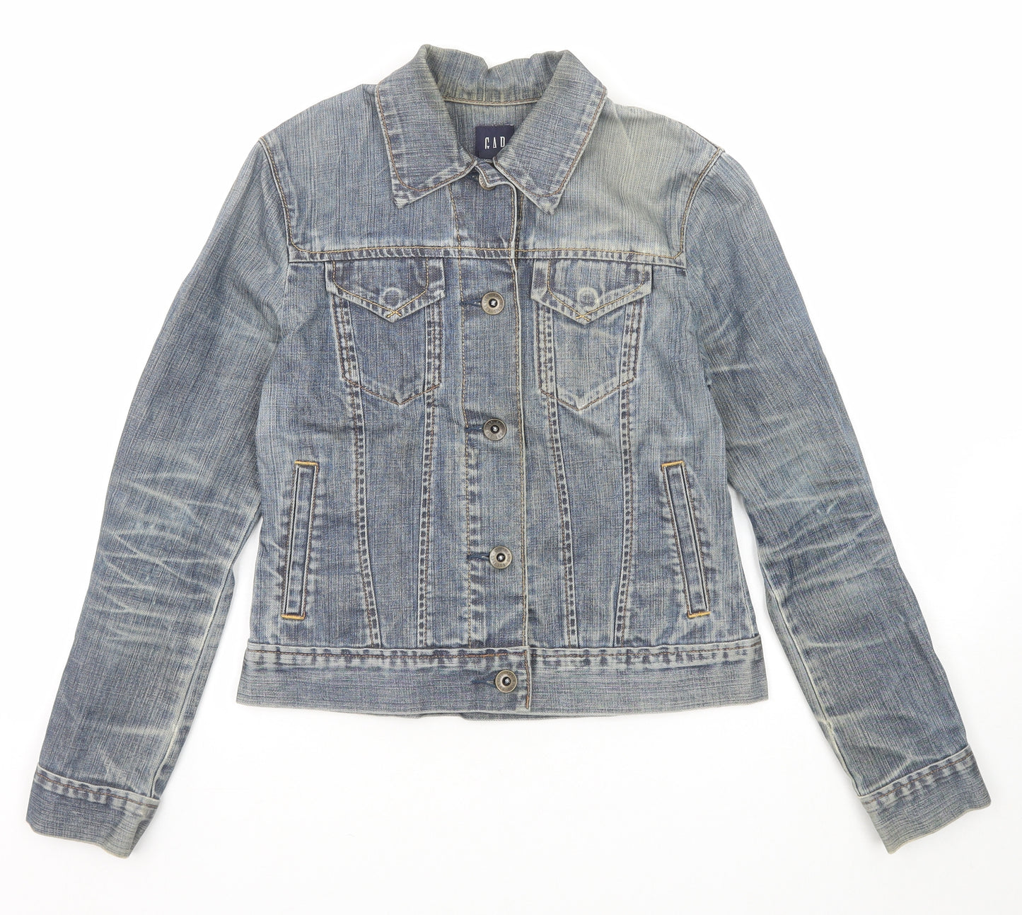 Gap Womens Blue Jacket Size XS Button