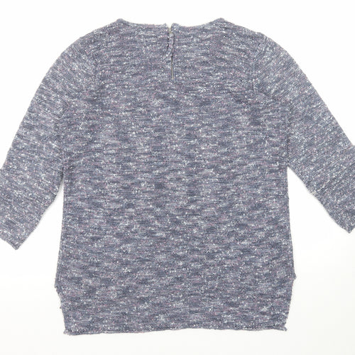 Gina Benotti Womens Blue Round Neck Polyester Pullover Jumper Size L