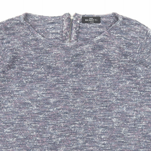 Gina Benotti Womens Blue Round Neck Polyester Pullover Jumper Size L