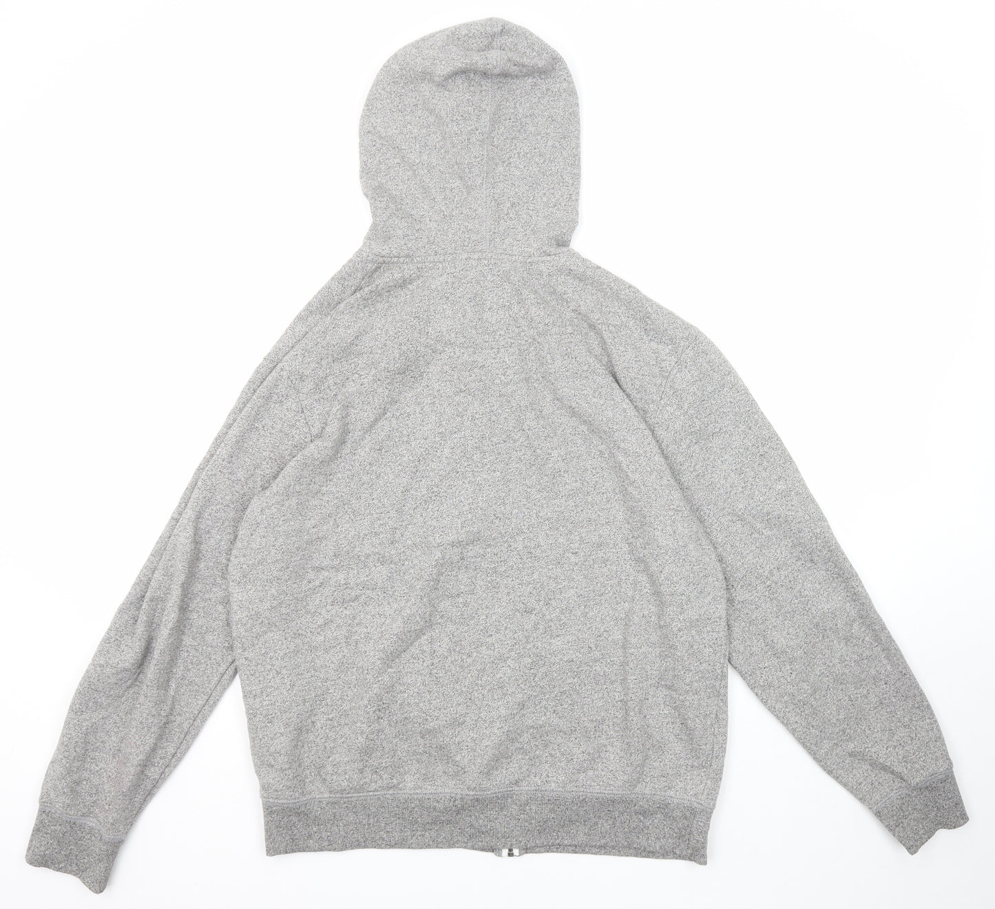 Connor Mens Grey Cotton Full Zip Hoodie Size XL