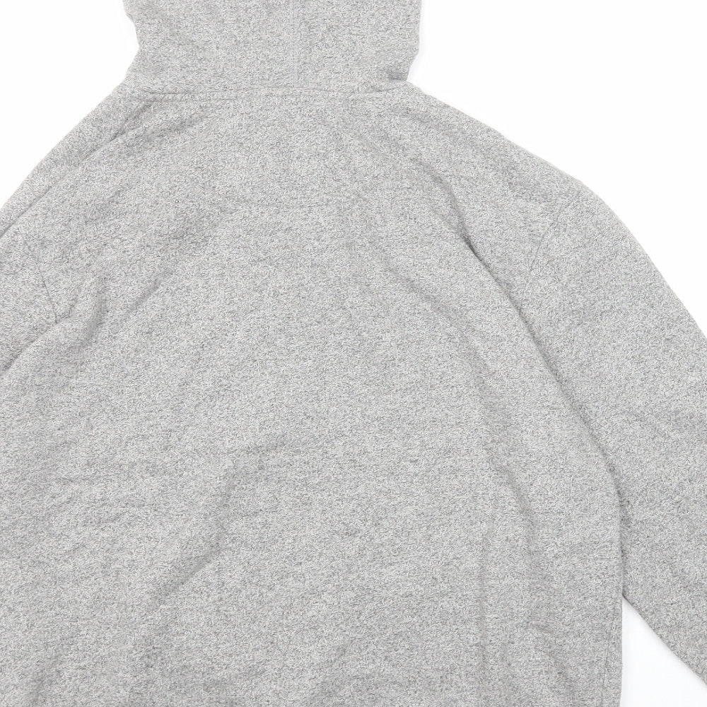 Connor Mens Grey Cotton Full Zip Hoodie Size XL