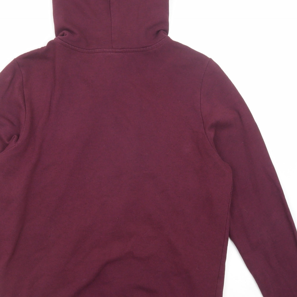 Divided by H&M Womens Purple Cotton Full Zip Hoodie Size L Zip