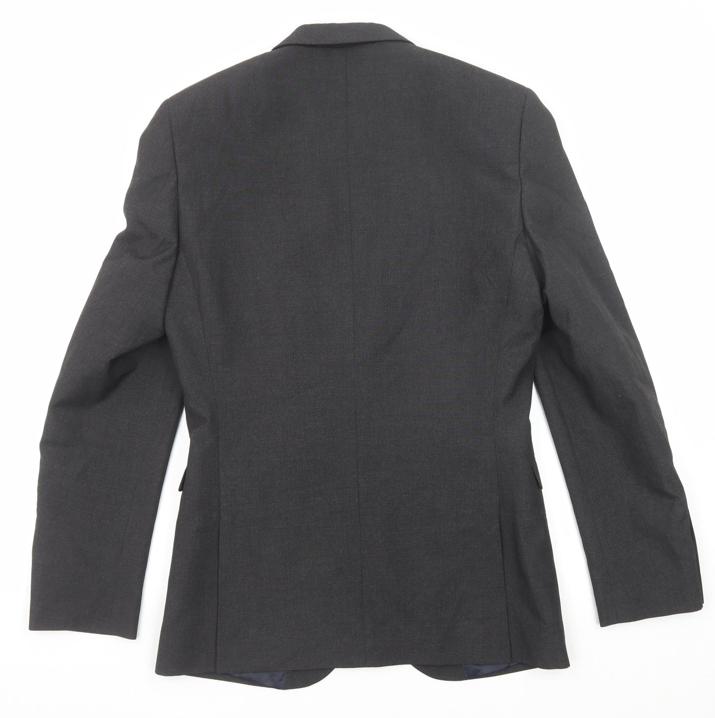 NEXT Mens Grey Polyester Jacket Suit Jacket Size 38 Regular