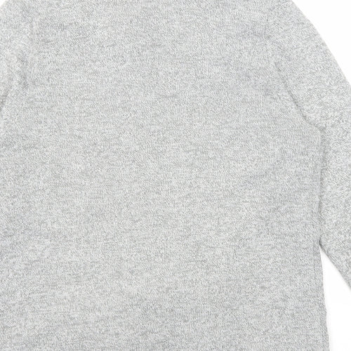 Envy Womens Grey V-Neck Acrylic Pullover Jumper Size S - Twin Set