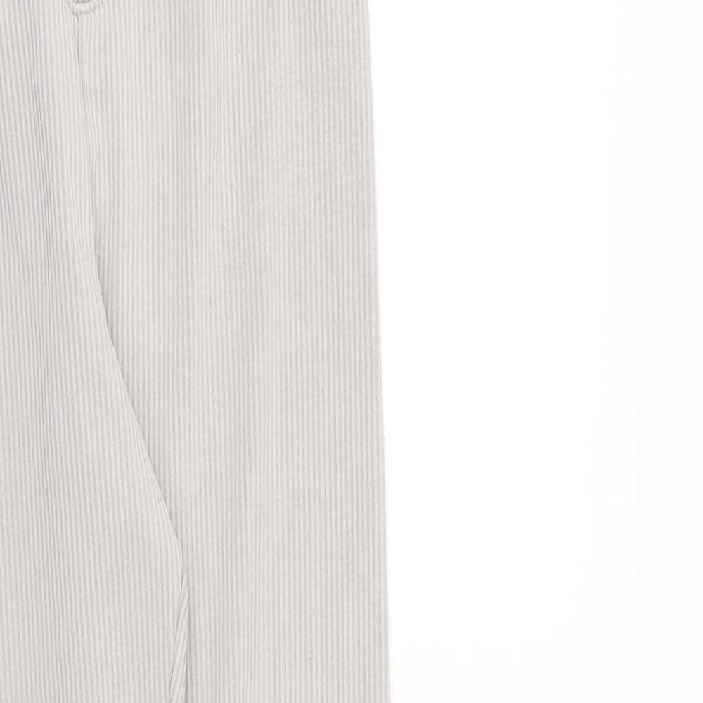 H&M Womens Beige Polyester Carrot Leggings Size XS - Ribbed
