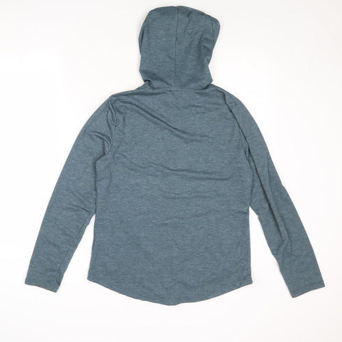 32 Degrees Womens Blue Polyester Full Zip Hoodie Size S Zip