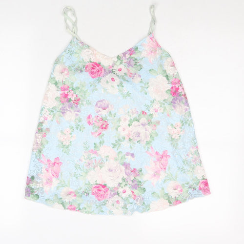 Quiz Womens Multicoloured Floral Polyester Basic Tank Size 6 V-Neck