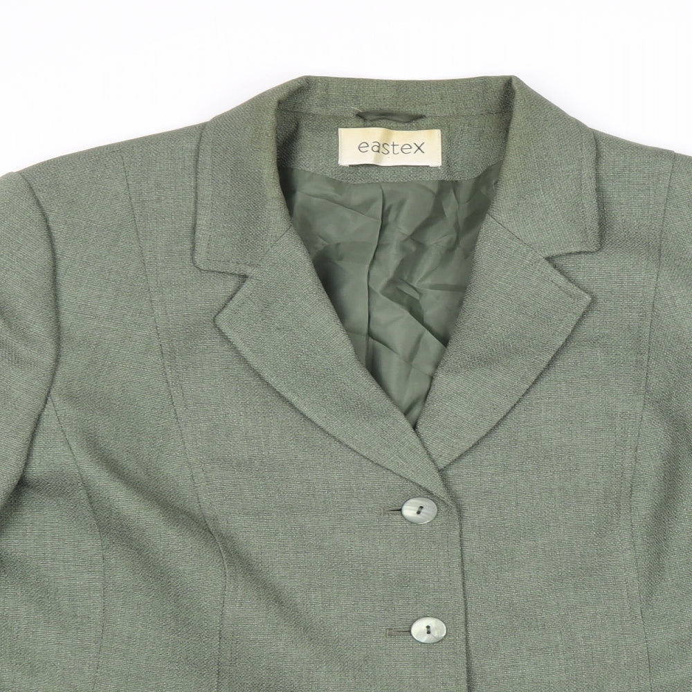 Eastex Womens Green Jacket Blazer Size 16