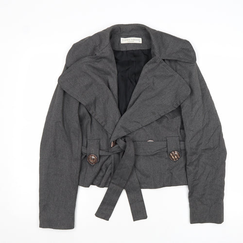Sticky Fingers Womens Grey Jacket Size 10 Button