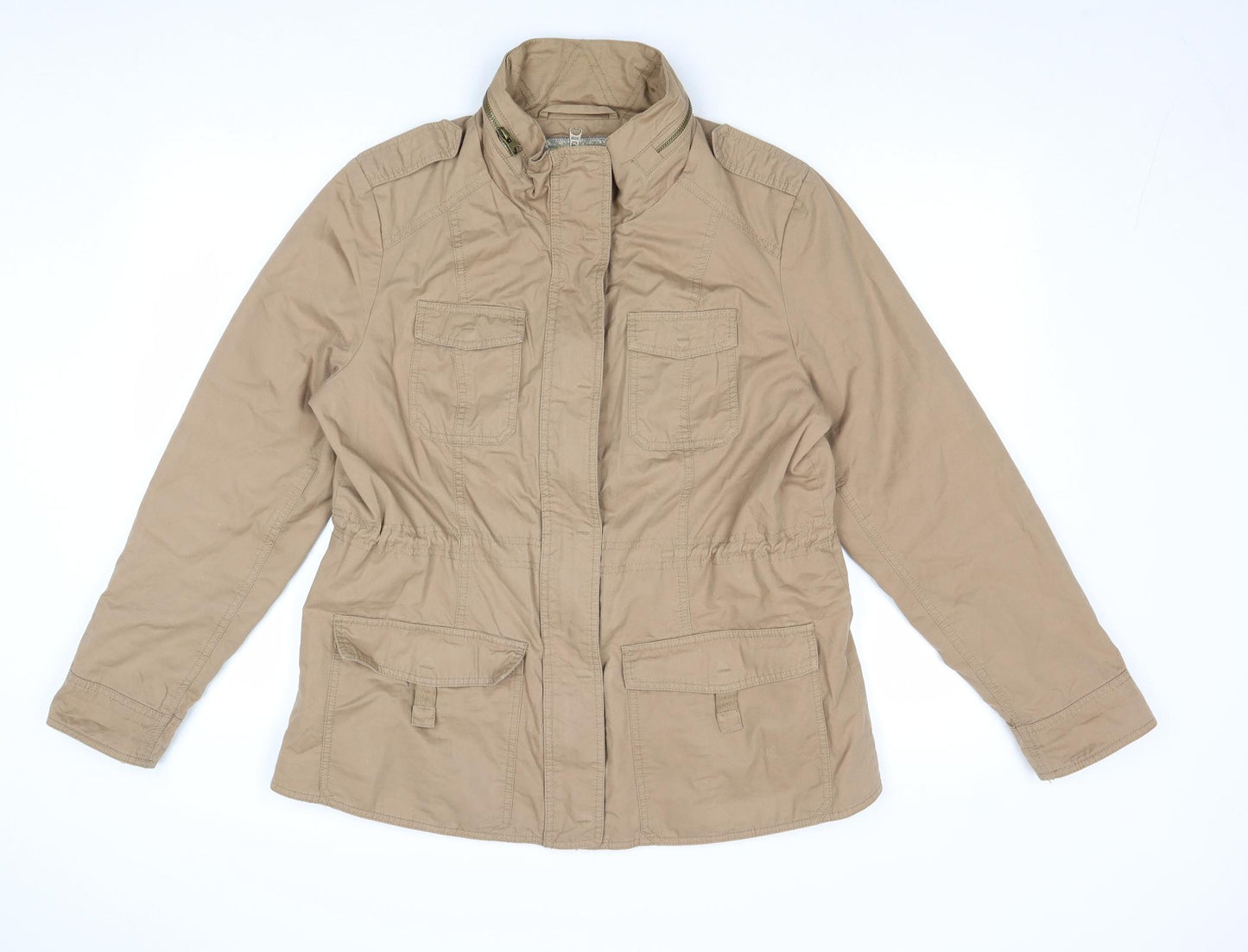 Indigo Womens Brown Jacket Size 14