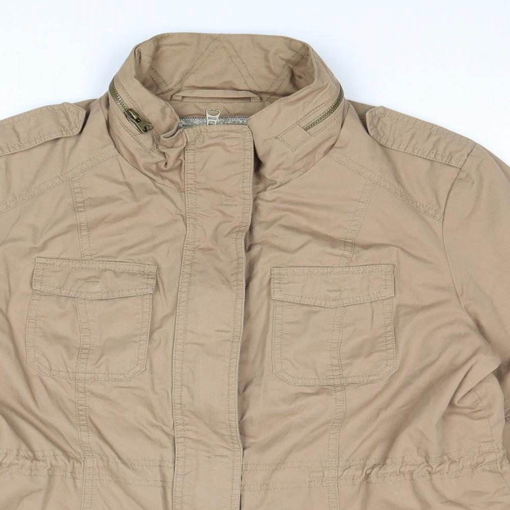 Indigo Womens Brown Jacket Size 14