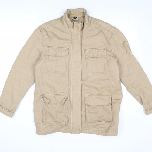 Divided by H&M Mens Beige Jacket Size S Zip