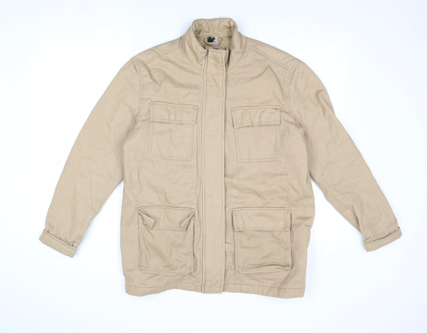 Divided by H&M Mens Beige Jacket Size S Zip