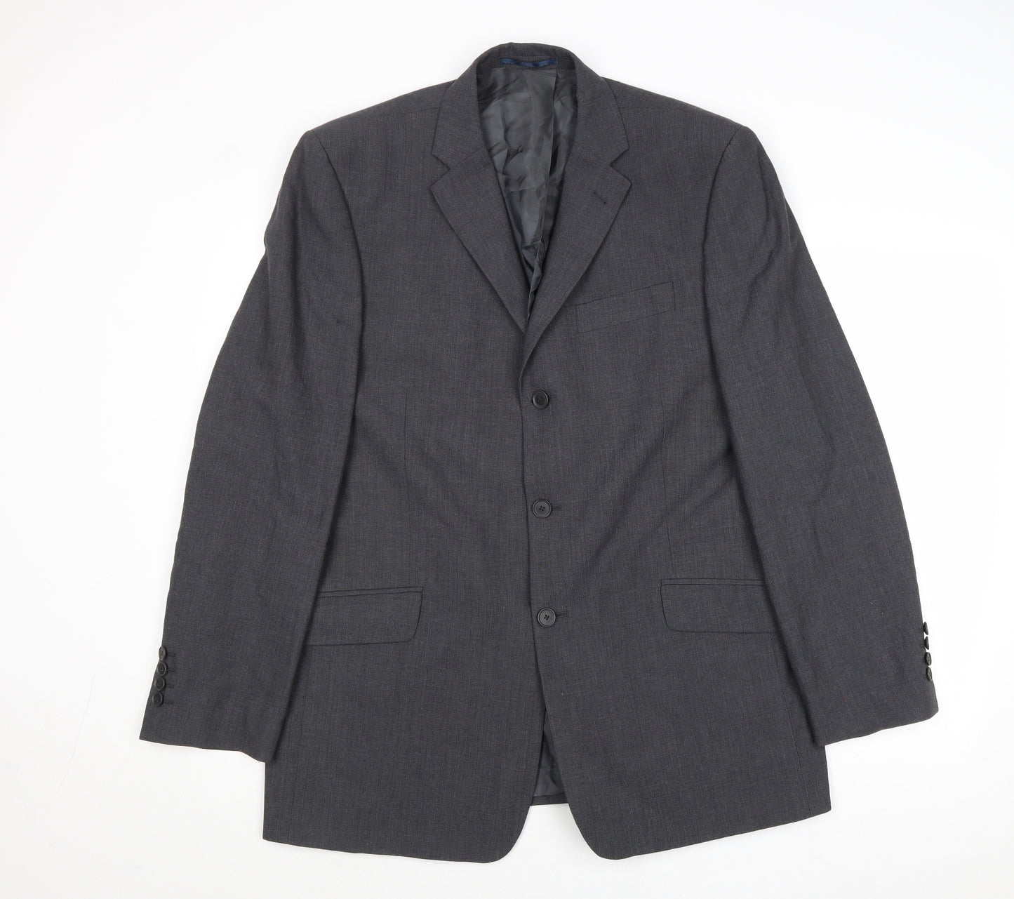 NEXT Mens Grey Wool Jacket Suit Jacket Size 42 Regular