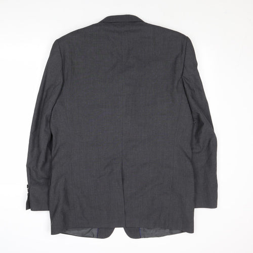 NEXT Mens Grey Wool Jacket Suit Jacket Size 42 Regular