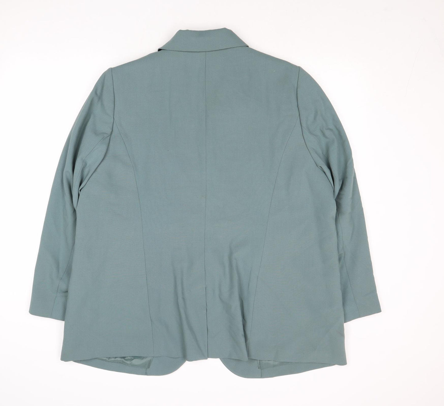 Marks and Spencer Womens Green Polyester Jacket Suit Jacket Size 22