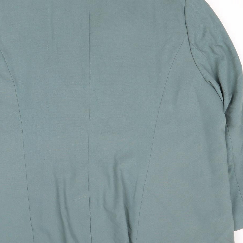 Marks and Spencer Womens Green Polyester Jacket Suit Jacket Size 22