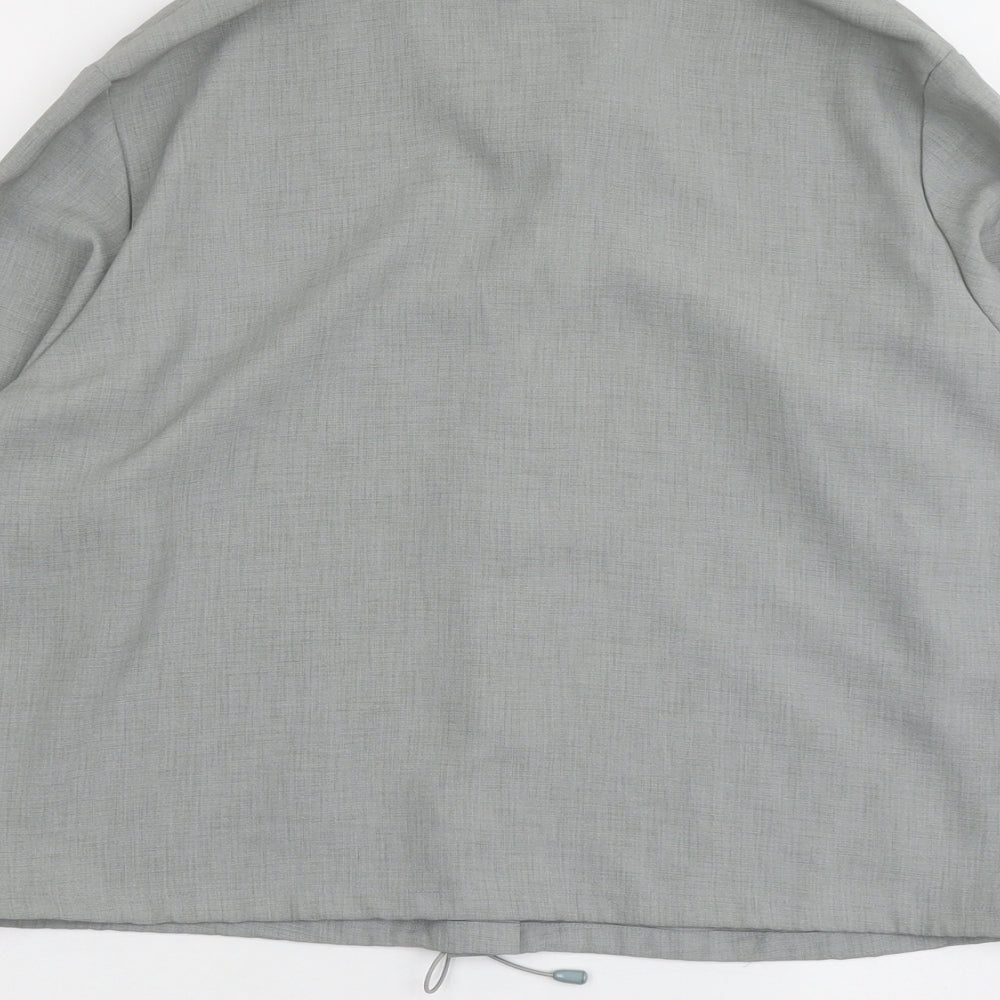 C&A Womens Grey Polyester Basic Blouse Size 18 Mock Neck