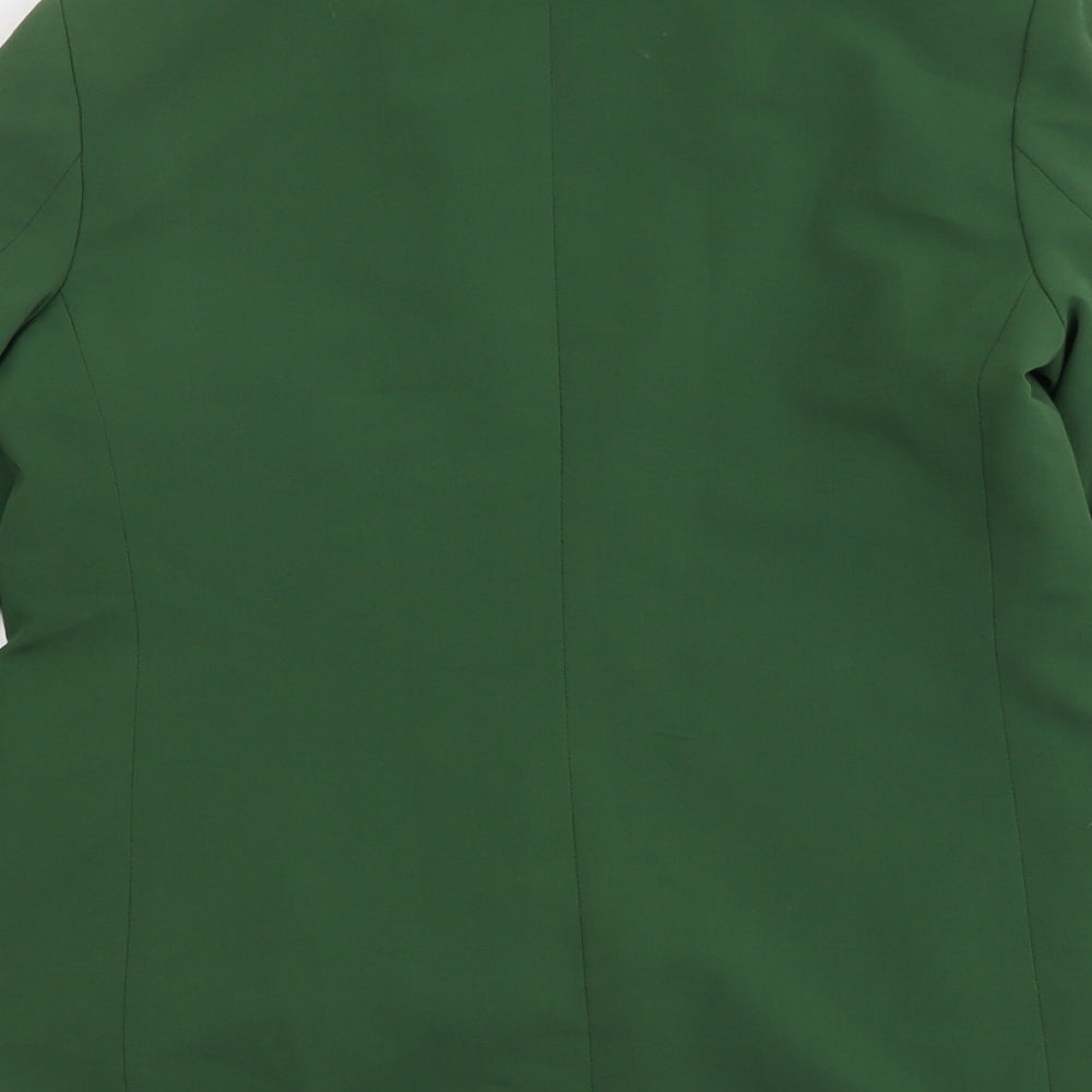 Dorothy Perkins Womens Green Polyester Jacket Suit Jacket Size 12 - Open