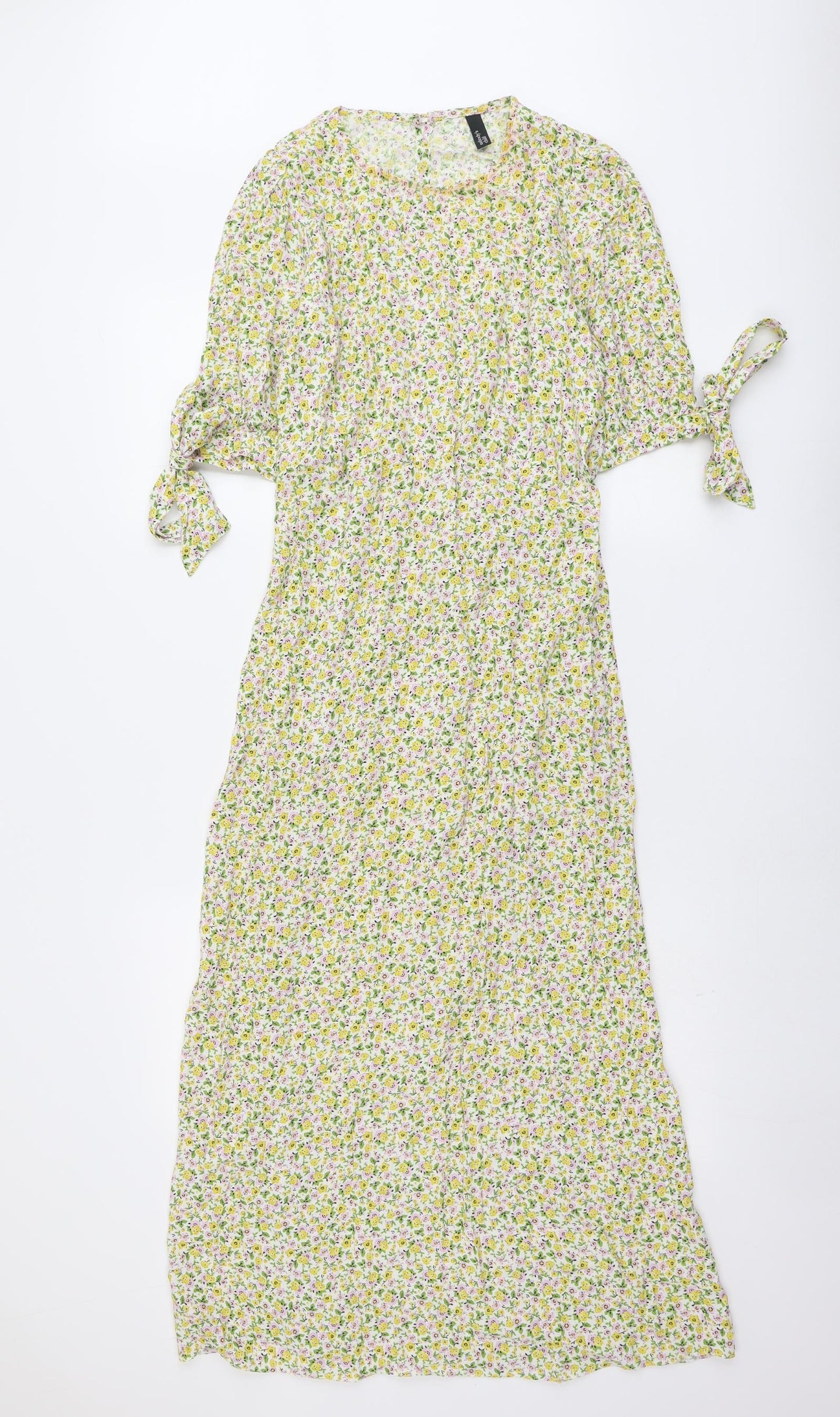 Nobody's Child Womens Multicoloured Floral Viscose Maxi Size 10 Round Neck Pullover