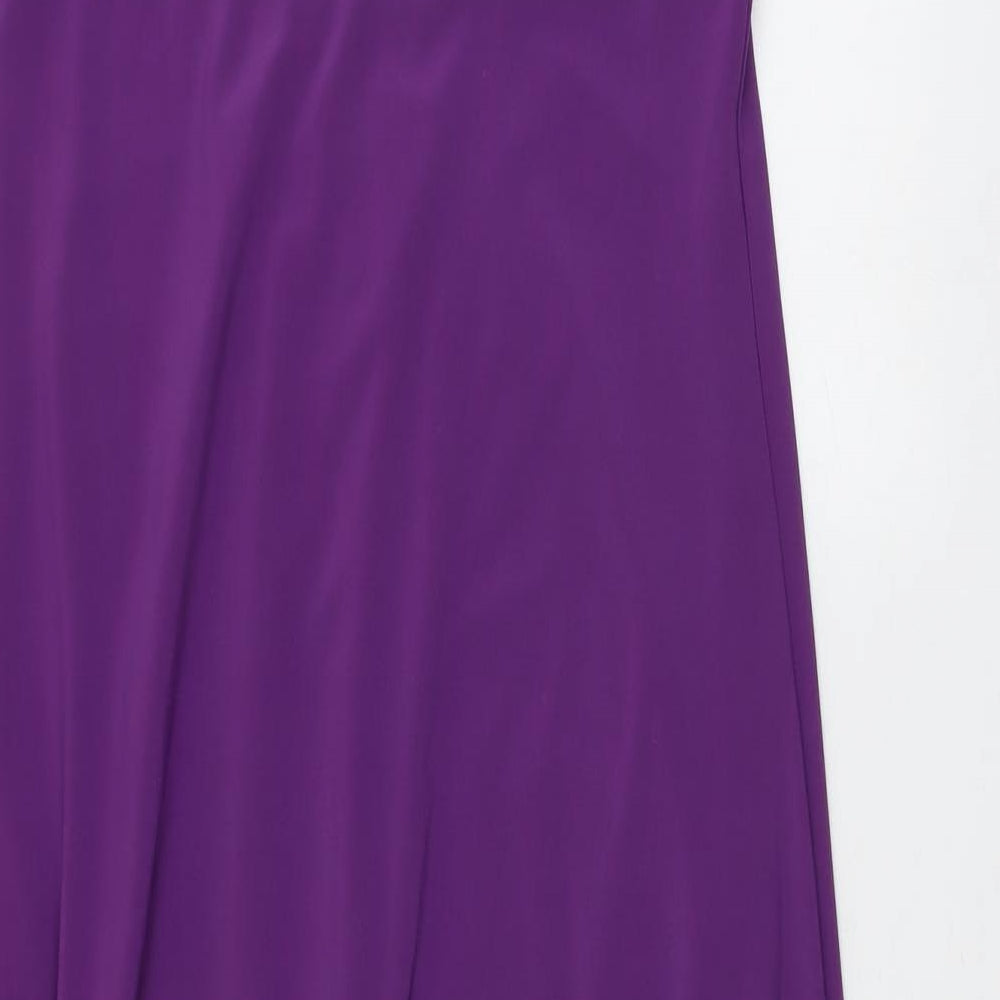 Roman Womens Purple Polyester Trapeze & Swing Size 16 V-Neck Pullover