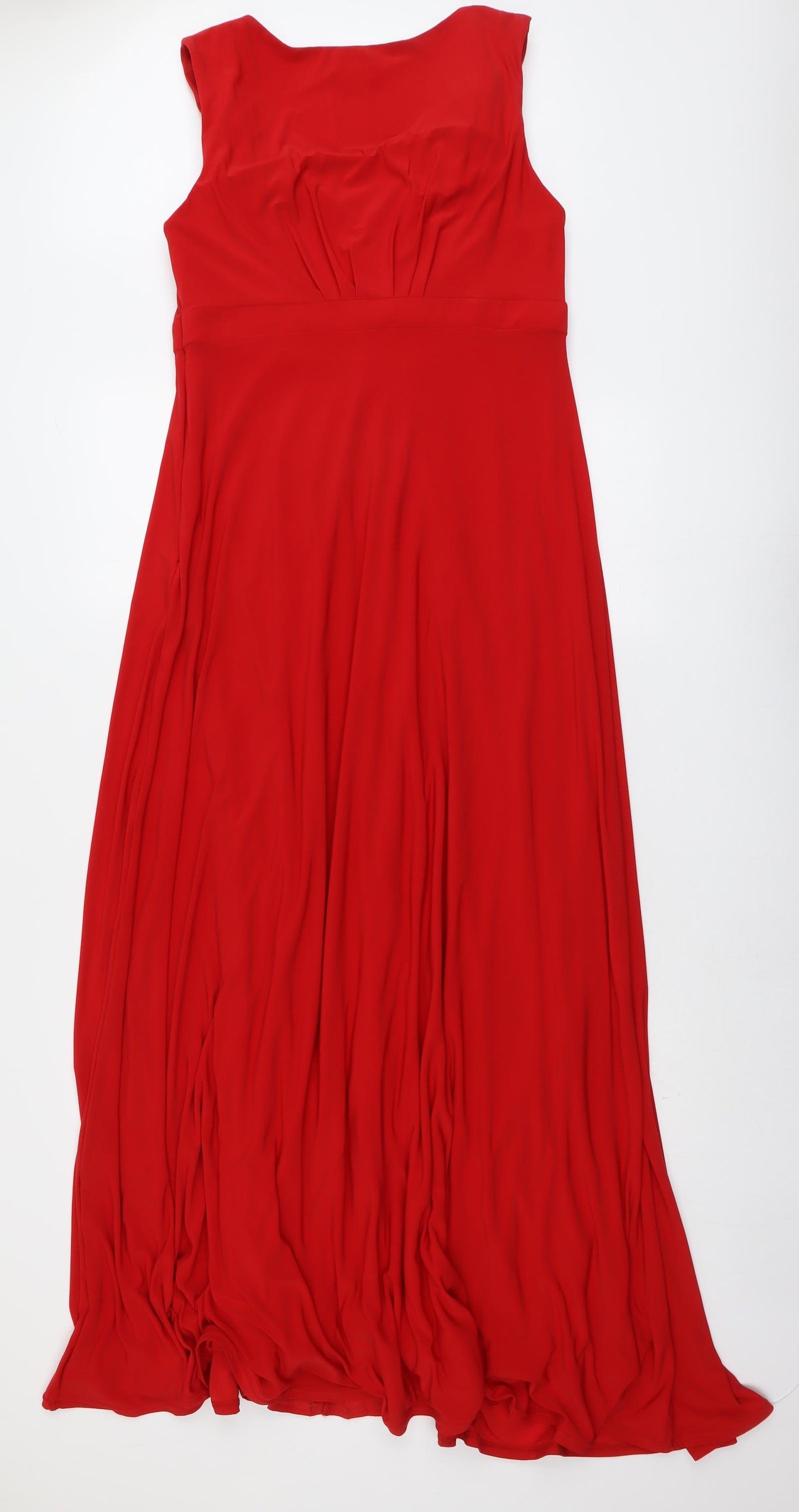 Debut Womens Red Polyester Trapeze & Swing Size 14 Sweetheart Zip