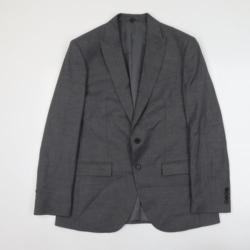 Marks and Spencer Mens Grey Polyester Jacket Suit Jacket Size XL Regular