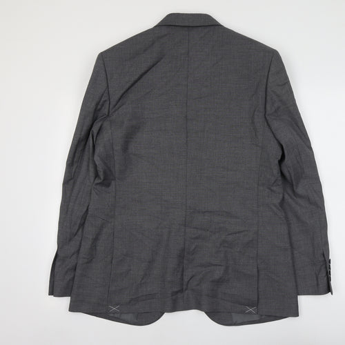 Marks and Spencer Mens Grey Polyester Jacket Suit Jacket Size XL Regular