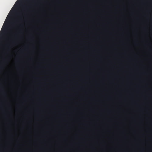 Marks and Spencer Mens Blue Polyester Jacket Suit Jacket Size L Regular