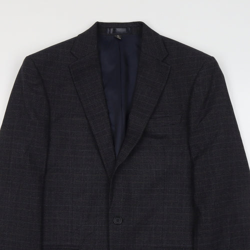 Marks and Spencer Mens Blue Polyester Jacket Suit Jacket Size M Regular