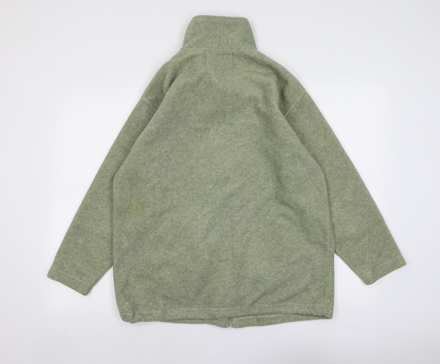 FABRIZIO GIANNI Womens Green Geometric Jacket Size S Zip