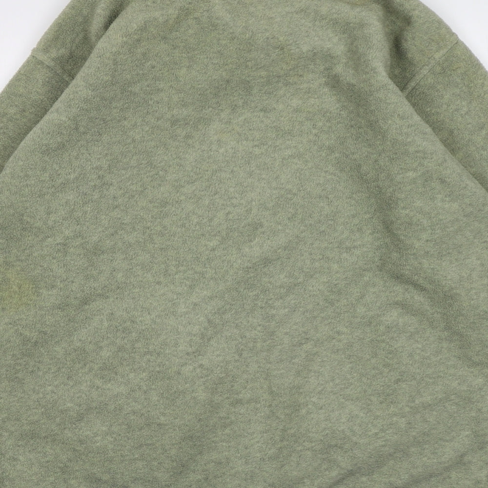FABRIZIO GIANNI Womens Green Geometric Jacket Size S Zip