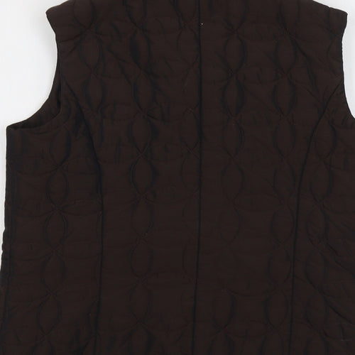 Alex & Co Womens Brown Gilet Jacket Size 10 Zip