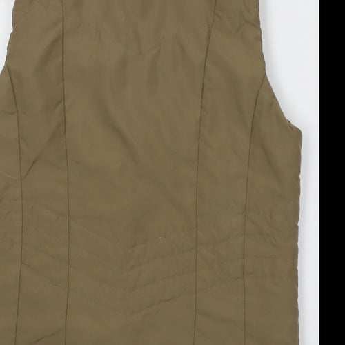 TIGI Womens Green Gilet Jacket Size 10 Zip