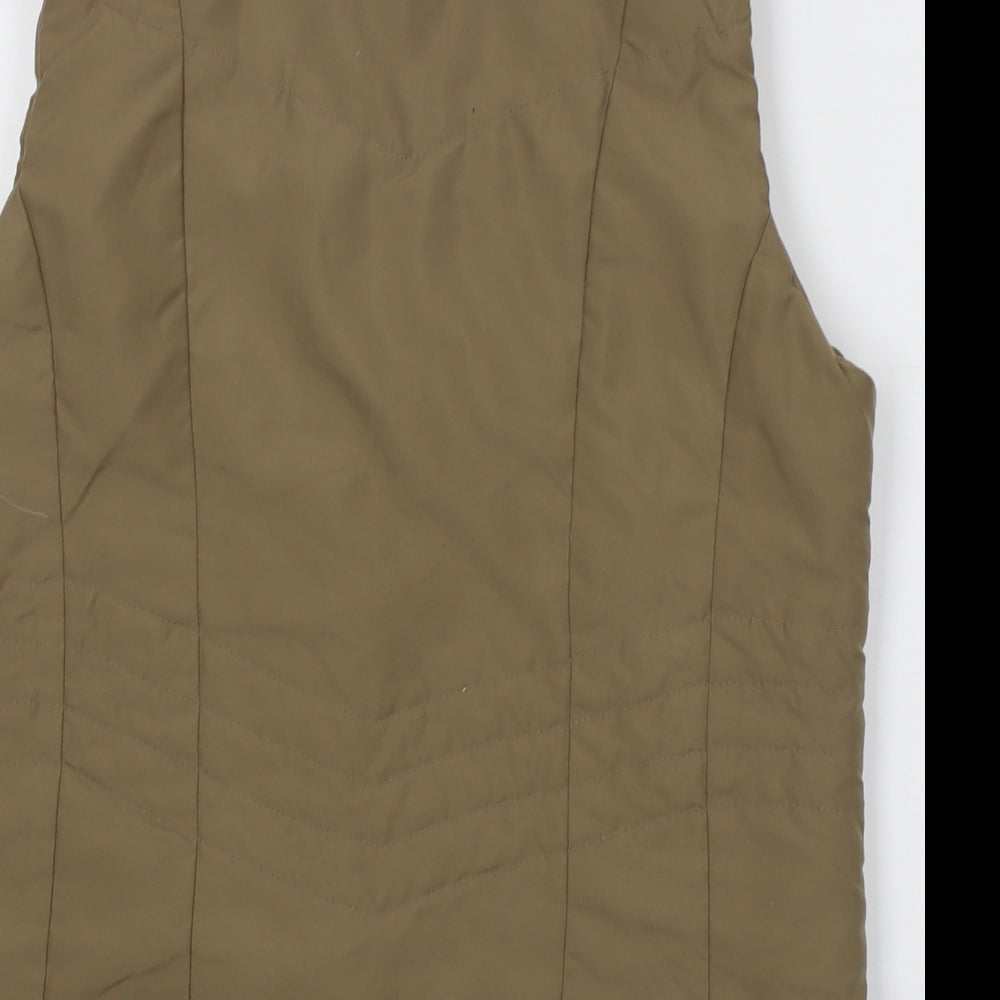 TIGI Womens Green Gilet Jacket Size 10 Zip