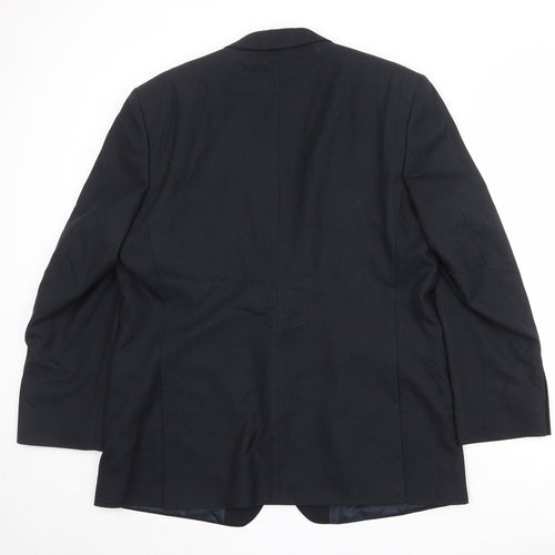 Burton Mens Black Polyester Jacket Suit Jacket Size 46 Regular