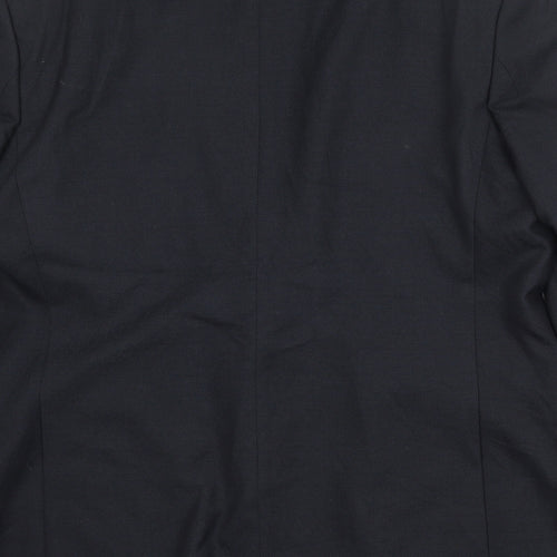 Burton Mens Black Polyester Jacket Suit Jacket Size 46 Regular