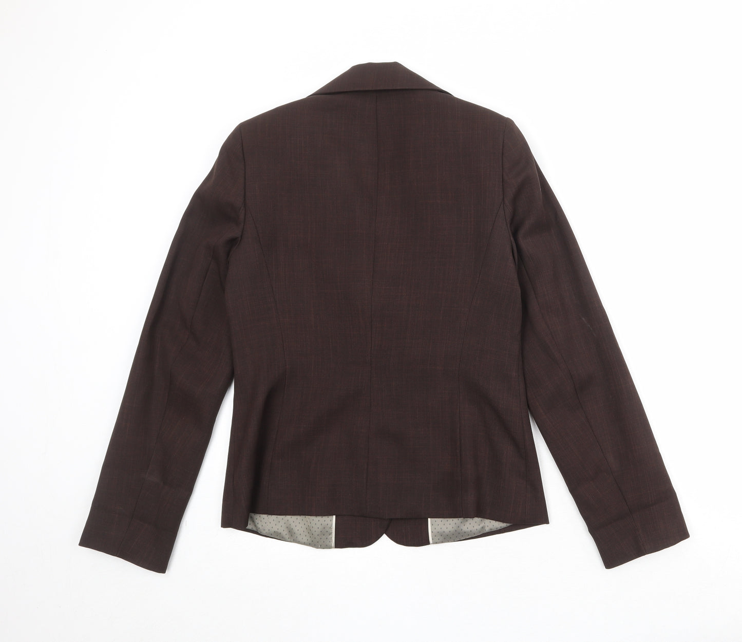 Debenhams Womens Brown Polyester Jacket Blazer Size 10