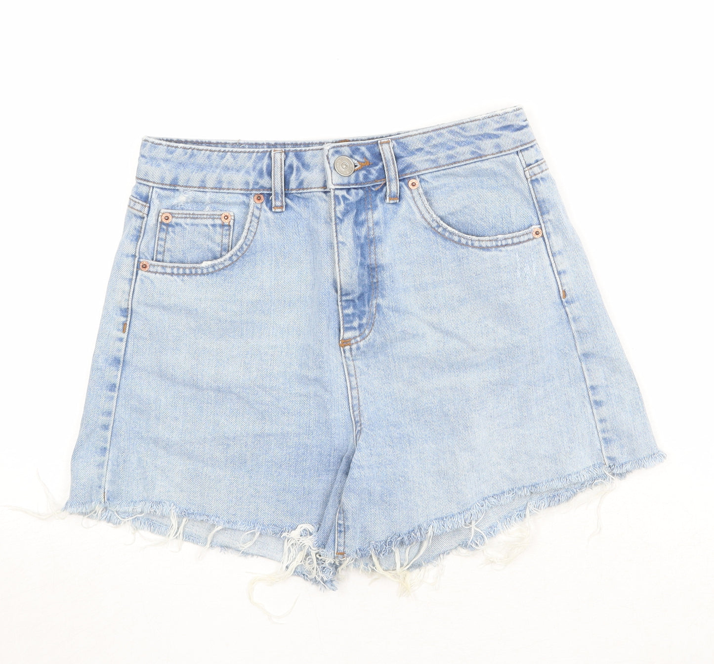 BDG Womens Blue Cotton Cut-Off Shorts Size 27 in Regular Zip