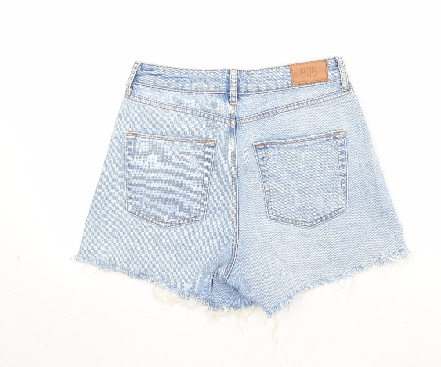 BDG Womens Blue Cotton Cut-Off Shorts Size 27 in Regular Zip