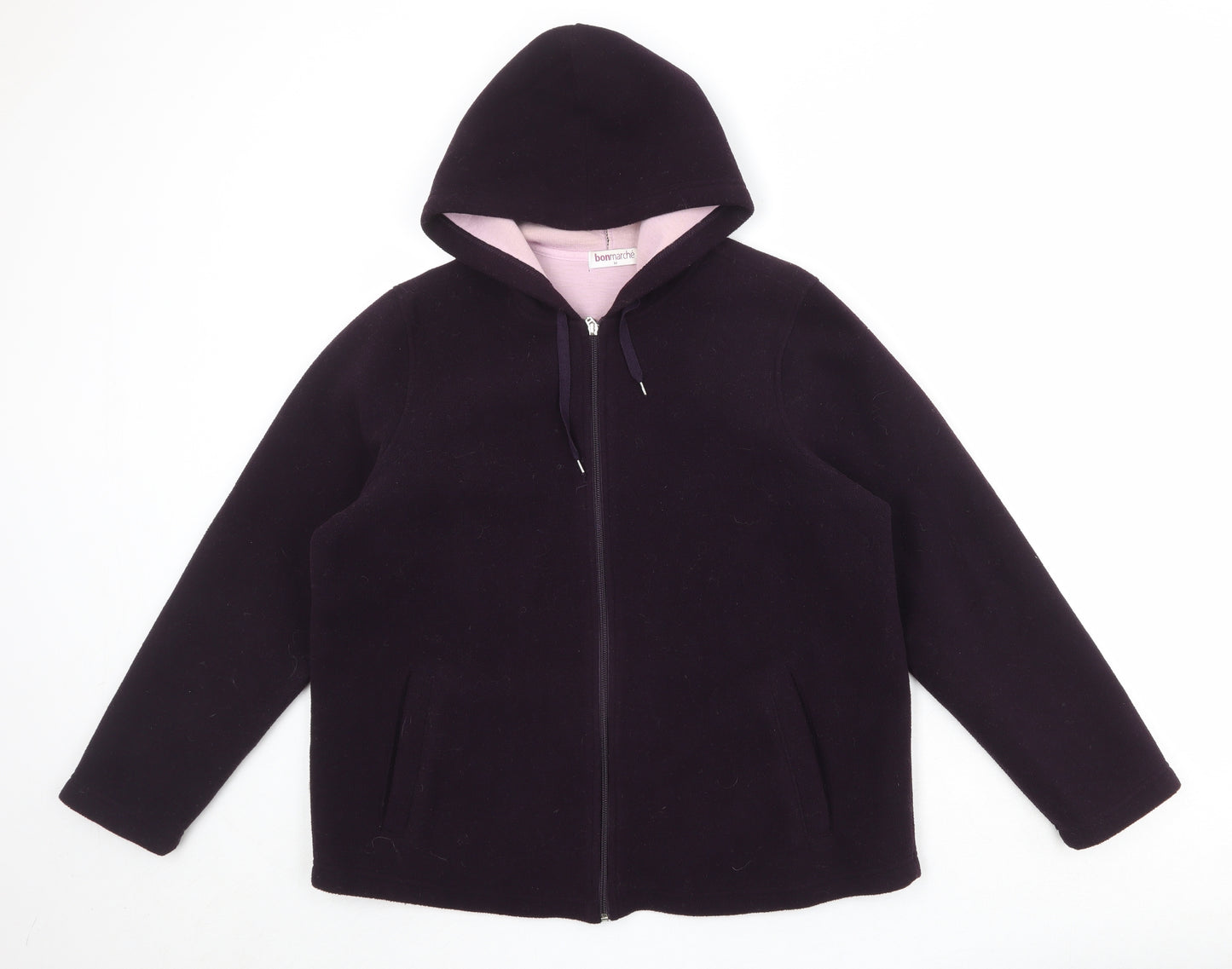 Bonmarché Womens Purple Jacket Size M Zip