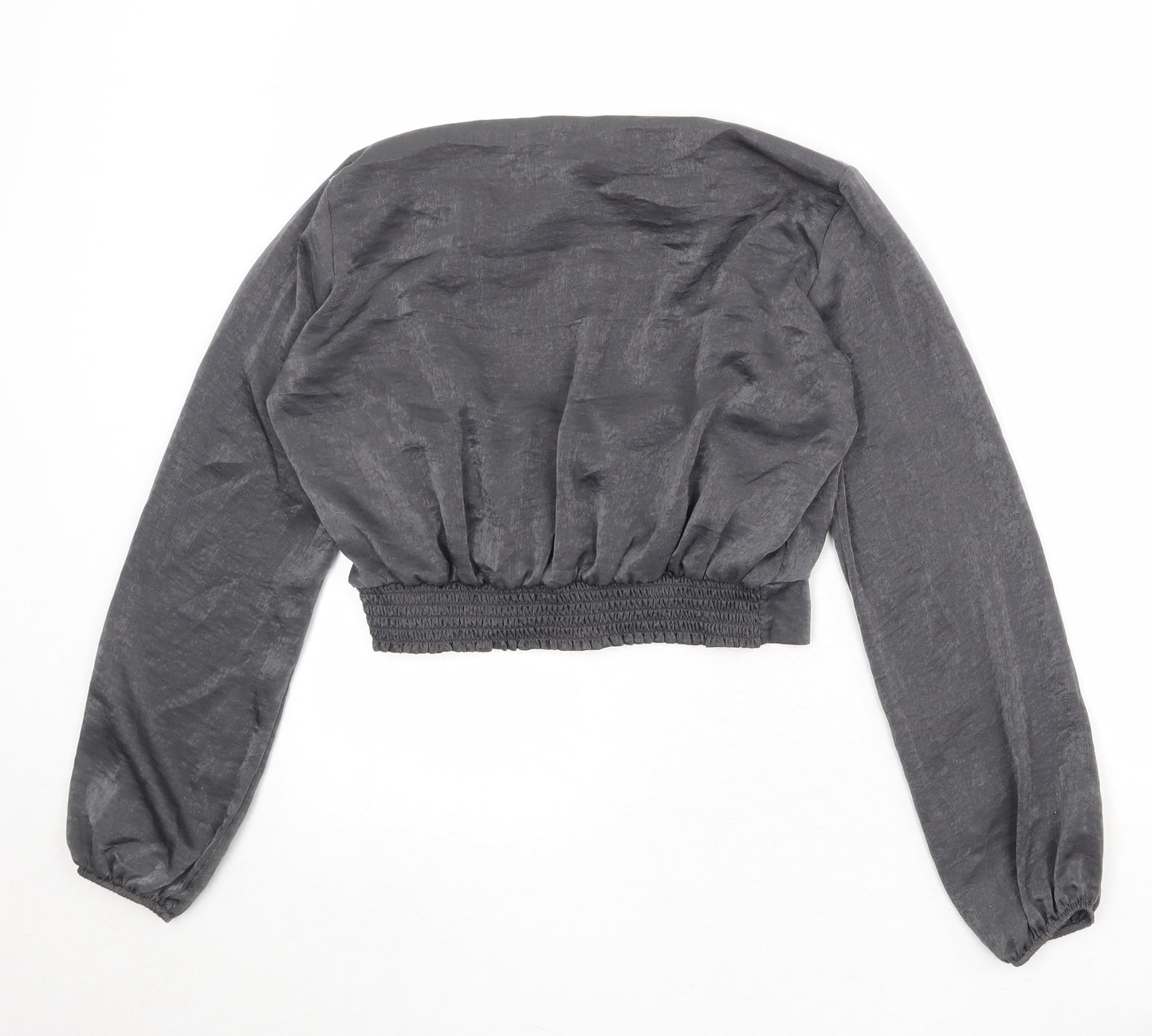 Dorothy Perkins Womens Green Polyester Basic Blouse Size 12 Mock Neck