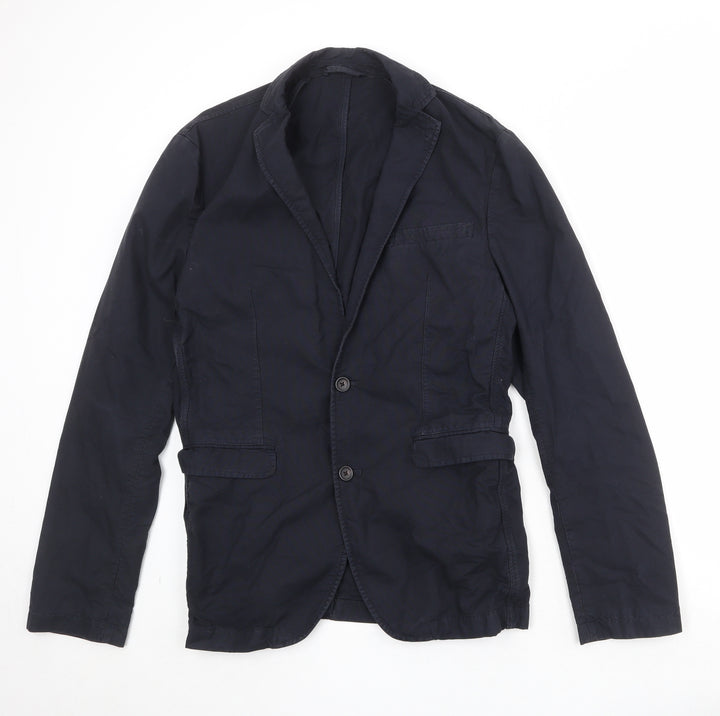 NEXT Mens Blue Cotton Jacket Suit Jacket Size 46 Regular