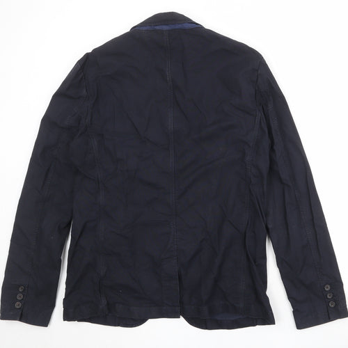 NEXT Mens Blue Cotton Jacket Suit Jacket Size 46 Regular