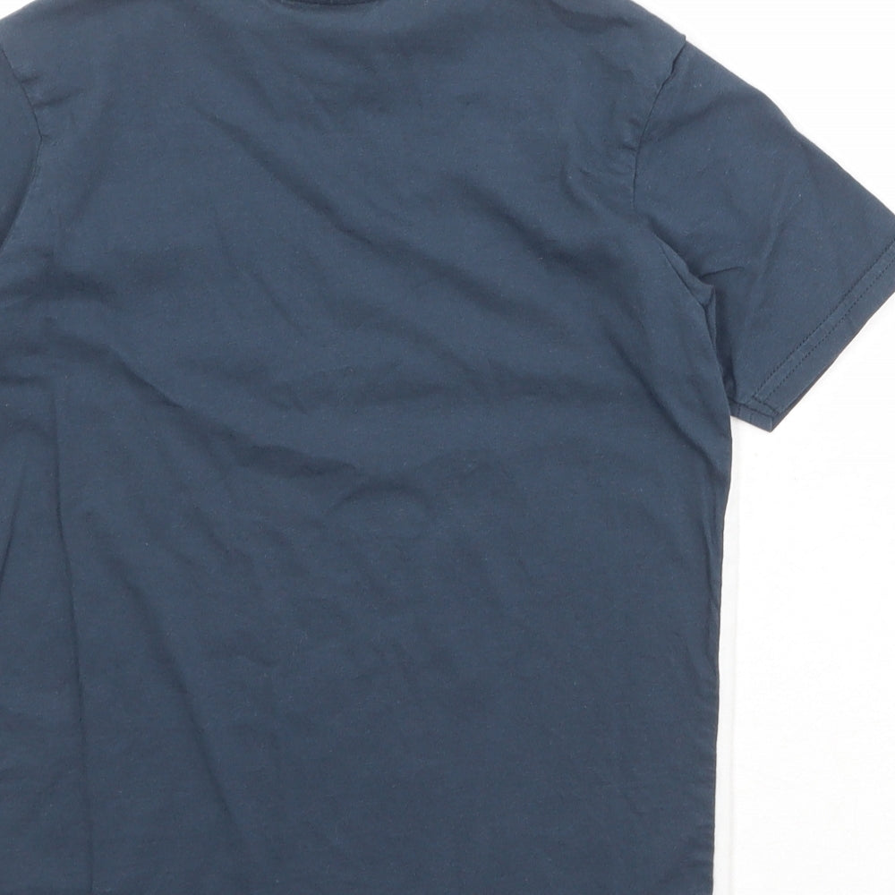 PlayStation Boys Blue Colourblock 100% Cotton Pullover T-Shirt Size 9-10 Years Crew Neck Pullover