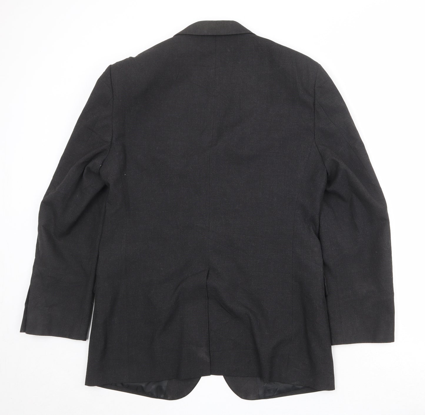Marks and Spencer Mens Black Polyester Jacket Suit Jacket Size 40 Regular