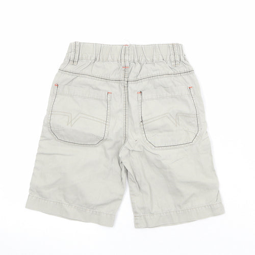 NEXT Boys Beige 100% Cotton Chino Shorts Size 5 Years Regular Drawstring