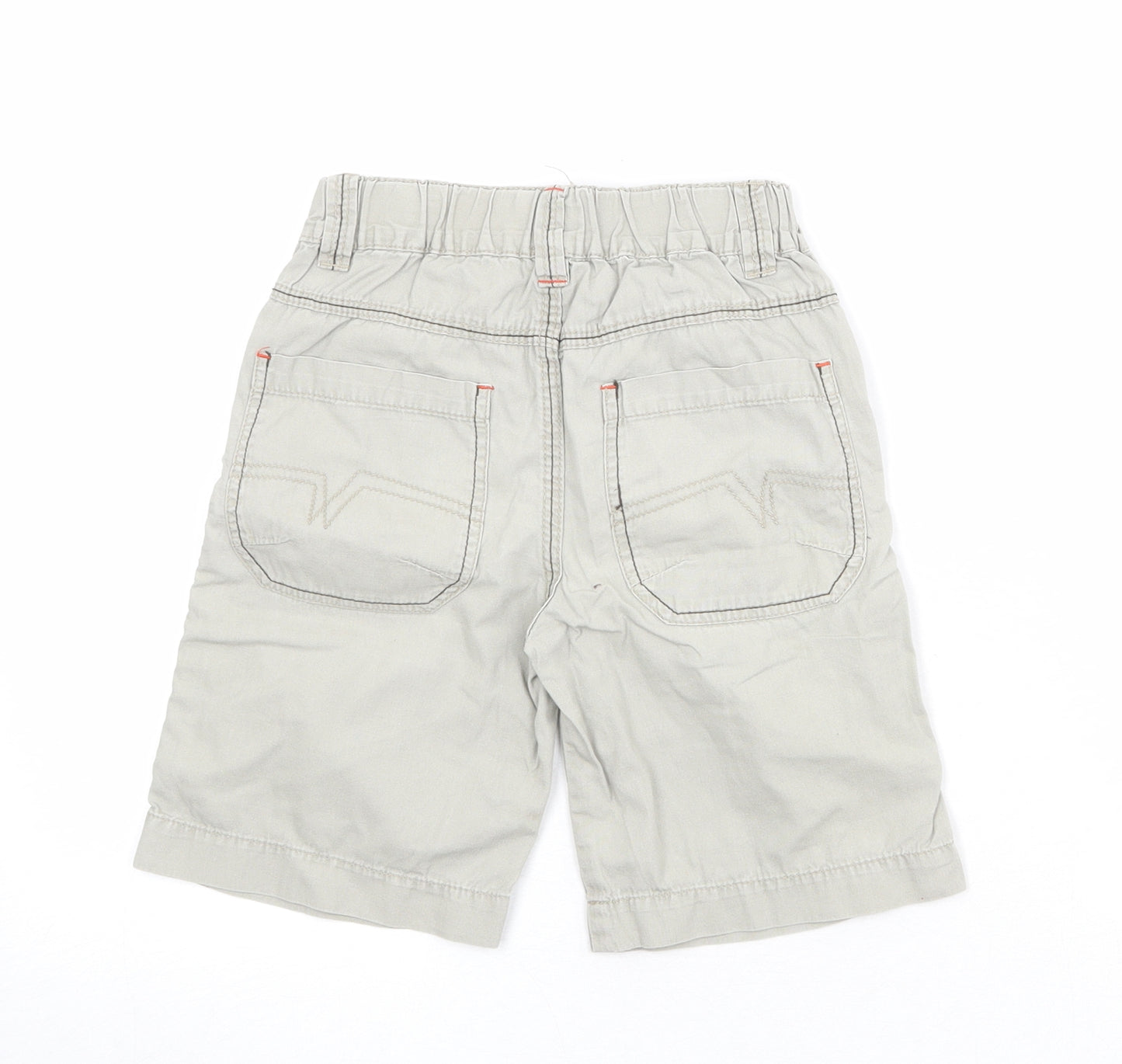NEXT Boys Beige 100% Cotton Chino Shorts Size 5 Years Regular Drawstring
