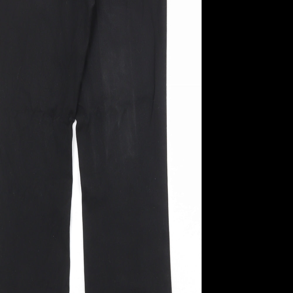 NEXT Womens Black Polyester Dress Pants Trousers Size 6 Regular Zip