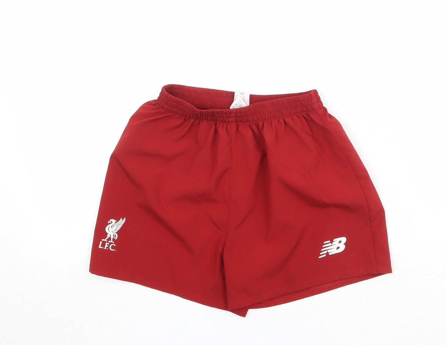 New Balance Boys Red Polyester Sweat Shorts Size 6-7 Years Regular - L.F.C.
